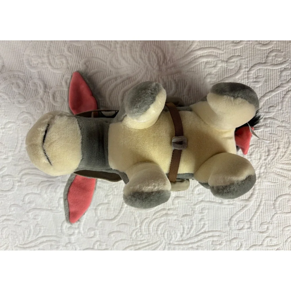 Disney Eeyore Plush Animal‎ Toy Safari Adventure Hat Saddle Backpack 11 inches